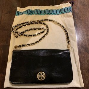 Authentic Black Tory Burch Clutch